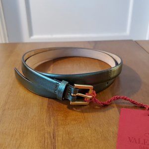 Valentino Metallic Leather Belt